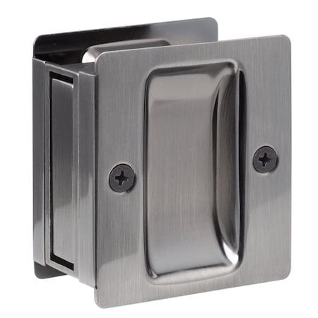 Sure-Loc Hardware Sure-Loc Hardware Square Pocket Door Pull, Passage, Satin Brass DP-SQ01 SB